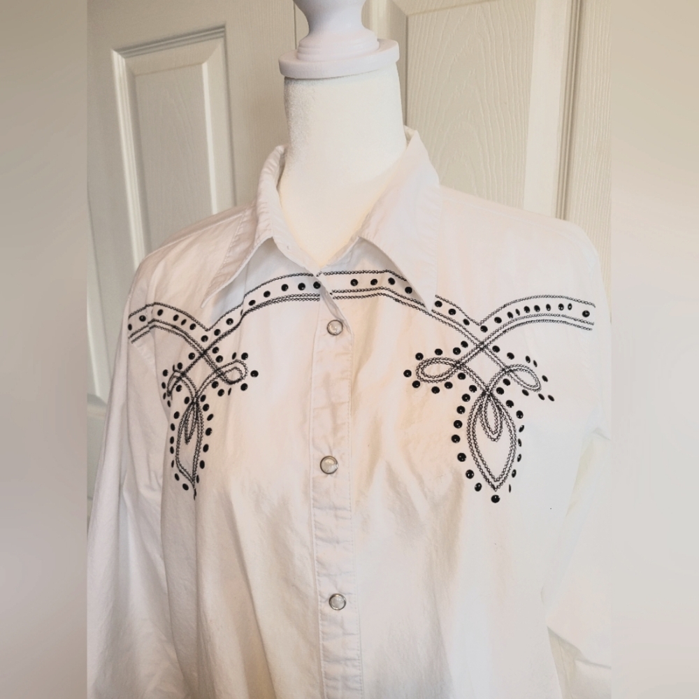 Wrangler Fancy Button-Down Pearl Snap Shirt